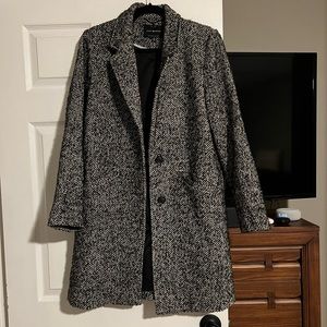 LUCKY BRAND Wool Herringbone Coat
